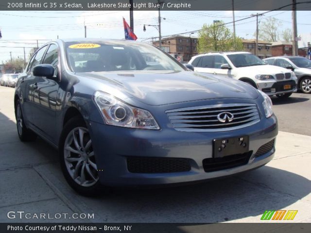 2008 Infiniti G 35 x Sedan in Lakeshore Slate Light Blue