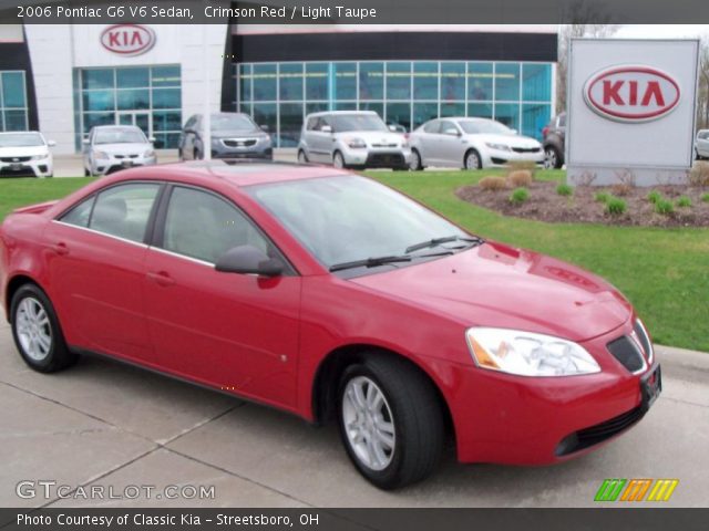 2006 Pontiac G6 V6 Sedan in Crimson Red