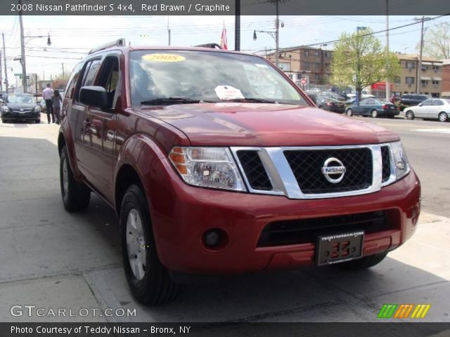 2008 Nissan Pathfinder S 4x4 in Red Brawn