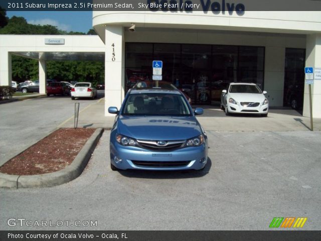 2011 Subaru Impreza 2.5i Premium Sedan in Sky Blue Pearl