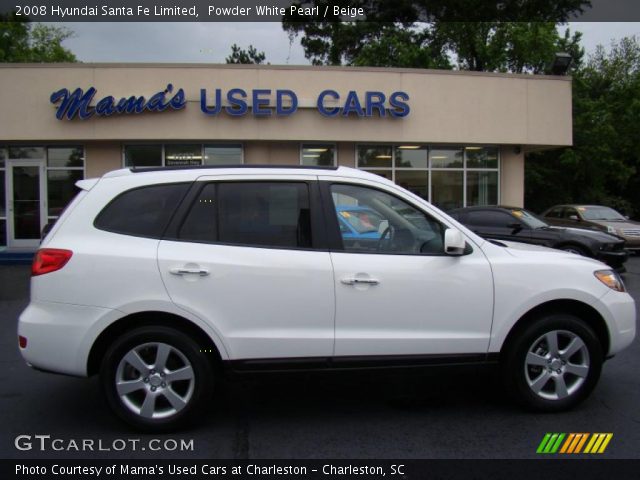 2008 Hyundai Santa Fe Limited in Powder White Pearl