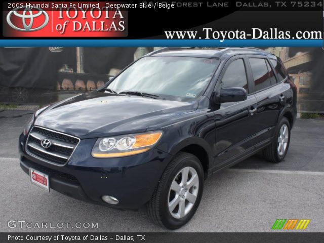 2009 Hyundai Santa Fe Limited in Deepwater Blue