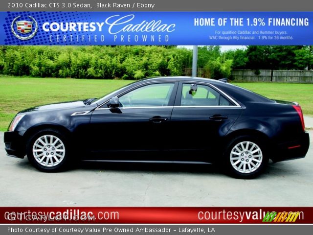 2010 Cadillac CTS 3.0 Sedan in Black Raven