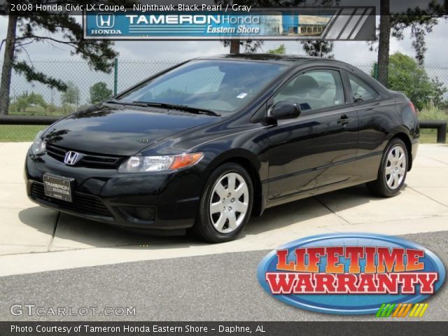 2008 Honda Civic LX Coupe in Nighthawk Black Pearl