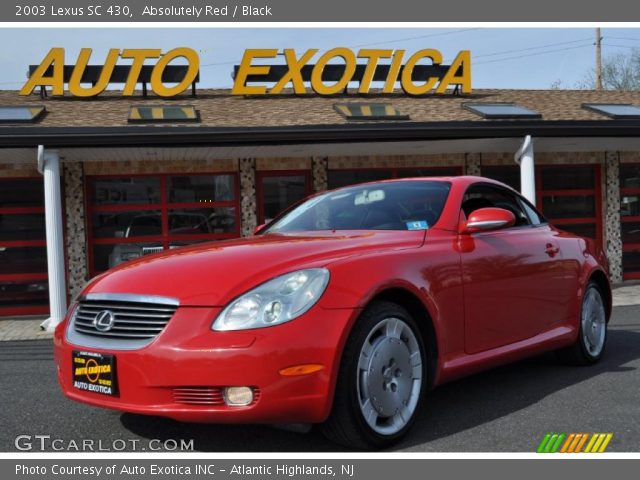 2003 Lexus SC 430 in Absolutely Red