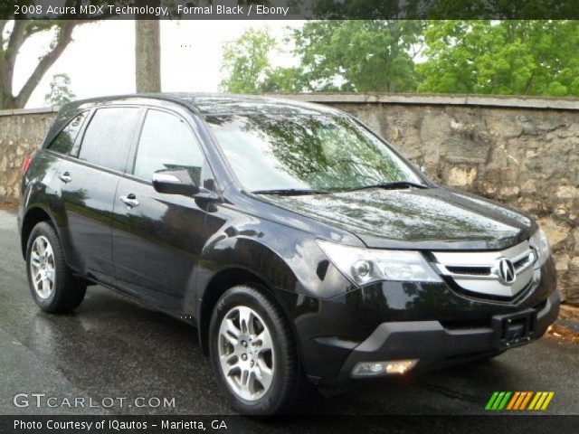 2008 Acura MDX Technology in Formal Black
