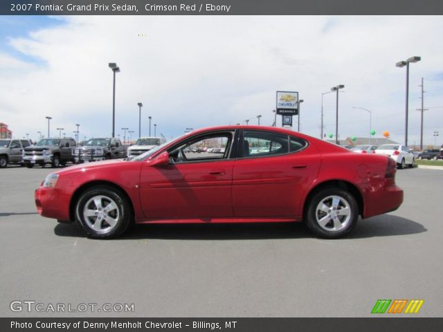 2007 Pontiac Grand Prix Sedan in Crimson Red