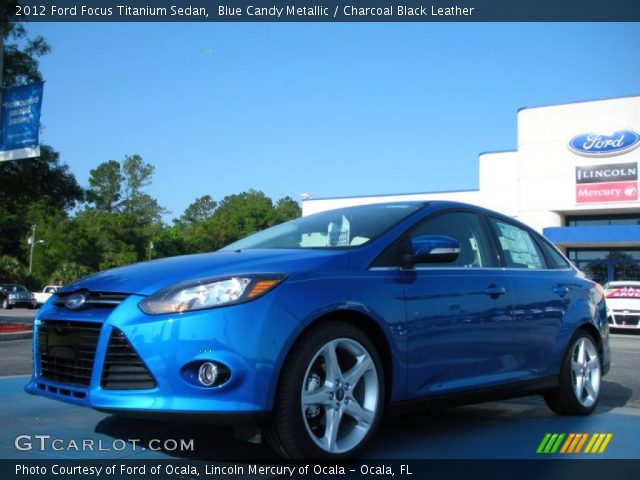 2012 Ford Focus Titanium Sedan in Blue Candy Metallic