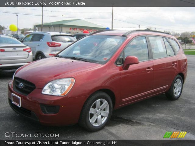 2008 Kia Rondo LX V6 in Volcanic Red