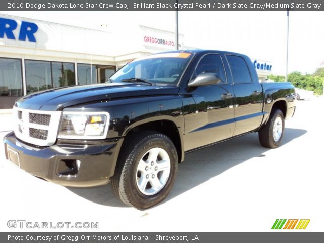 2010 Dodge Dakota Lone Star Crew Cab in Brilliant Black Crystal Pearl