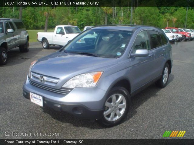 2007 Honda CR-V EX-L in Glacier Blue Metallic