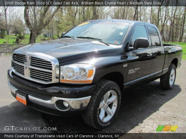 2006 Dodge Ram 1500 SLT Quad Cab 4x4 in Brilliant Black Crystal Pearl