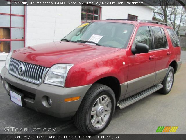 2004 Mercury Mountaineer V8 AWD in Vivid Red Metallic