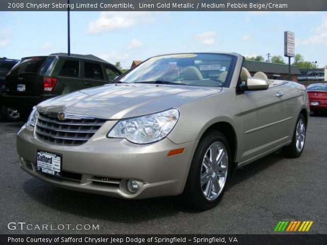 2008 Chrysler Sebring Limited Convertible in Linen Gold Metallic
