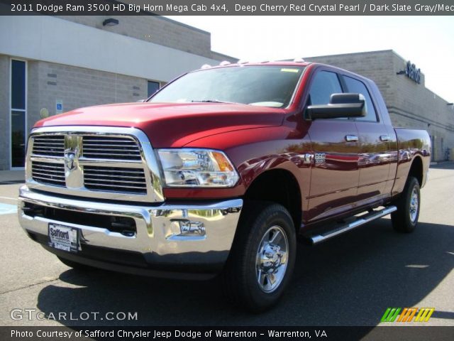 2011 Dodge Ram 3500 HD Big Horn Mega Cab 4x4 in Deep Cherry Red Crystal Pearl
