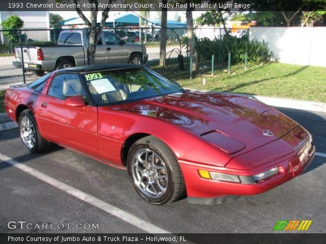 1993 Chevrolet Corvette 40th Anniversary Coupe in Ruby Red Metallic