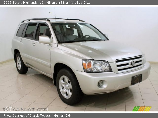 2005 Toyota Highlander V6 in Millenium Silver Metallic