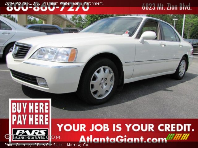 2004 Acura RL 3.5 in Premium White Pearl