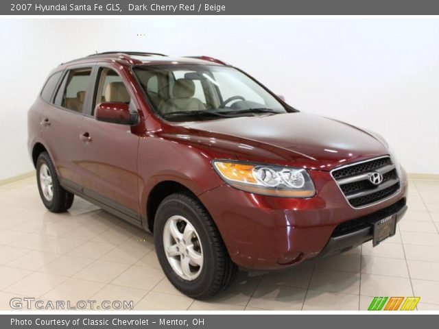 2007 Hyundai Santa Fe GLS in Dark Cherry Red