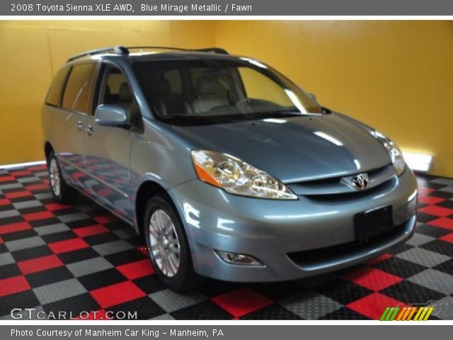 2008 Toyota Sienna XLE AWD in Blue Mirage Metallic