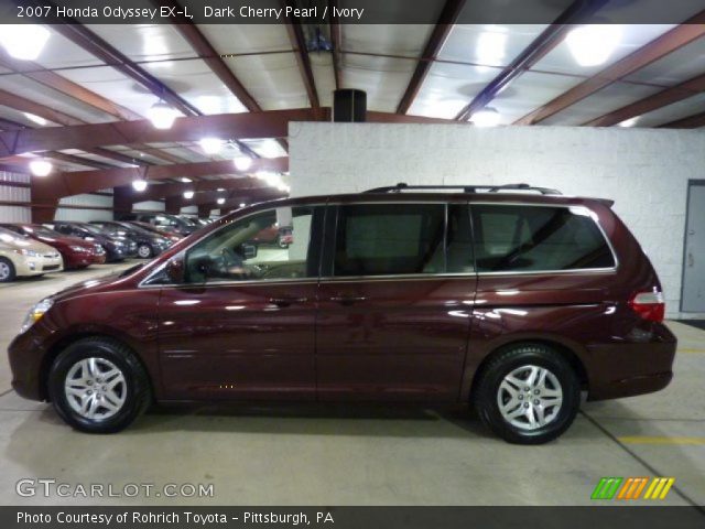 2007 Honda Odyssey EX-L in Dark Cherry Pearl