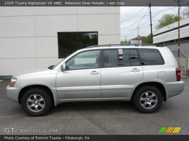 2006 Toyota Highlander V6 4WD in Millenium Silver Metallic