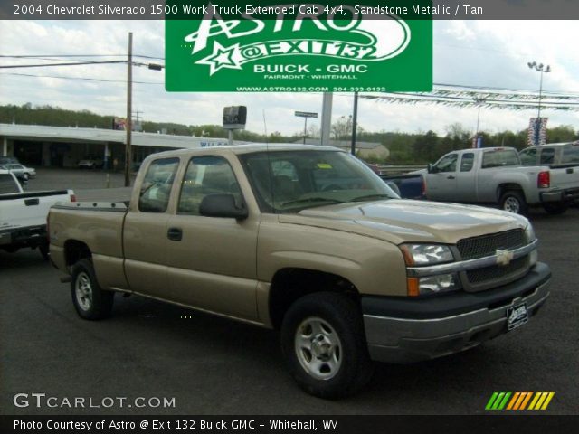 2004 Chevrolet Silverado 1500 Work Truck Extended Cab 4x4 in Sandstone Metallic