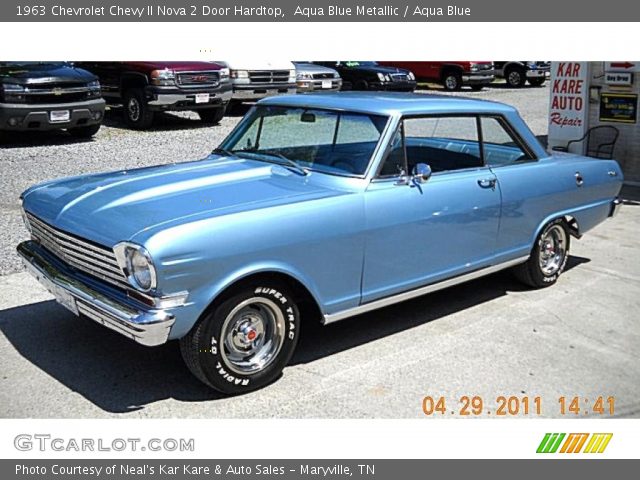 1963 Chevrolet Chevy II Nova 2 Door Hardtop in Aqua Blue Metallic