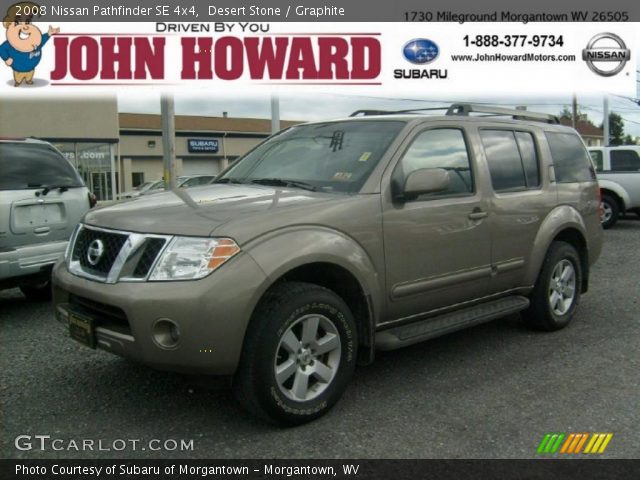 2008 Nissan Pathfinder SE 4x4 in Desert Stone