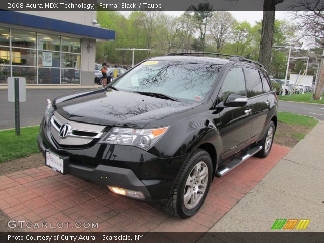 2008 Acura MDX Technology in Formal Black