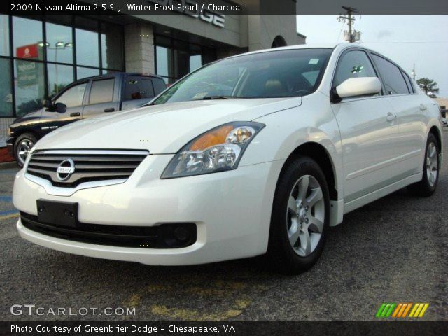 2009 Nissan Altima 2.5 SL in Winter Frost Pearl