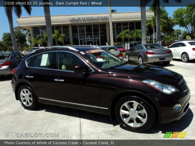 2008 Infiniti EX 35 Journey in Dark Currant Red