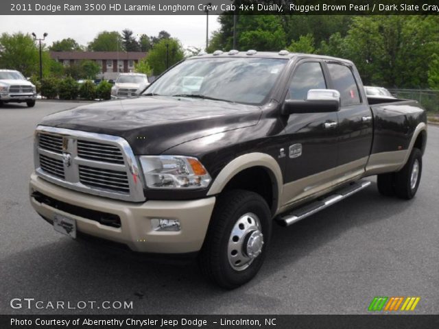 2011 Dodge Ram 3500 HD Laramie Longhorn Crew Cab 4x4 Dually in Rugged Brown Pearl