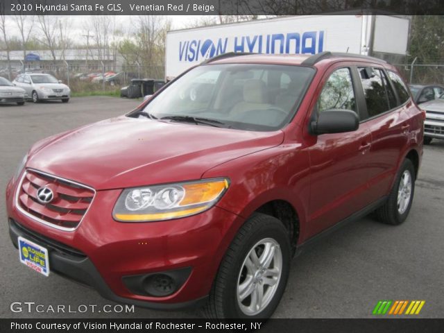 2010 Hyundai Santa Fe GLS in Venetian Red