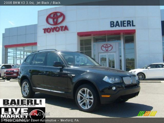 2008 BMW X3 3.0si in Jet Black