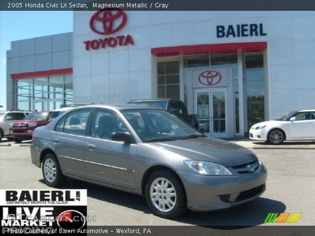 2005 Honda Civic LX Sedan in Magnesium Metallic