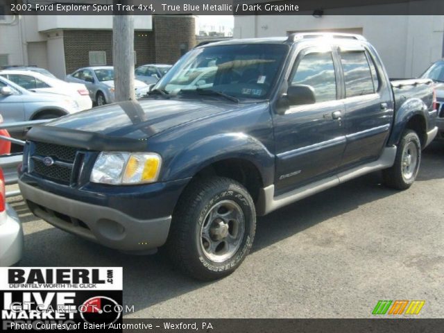 2002 Ford Explorer Sport Trac 4x4 in True Blue Metallic