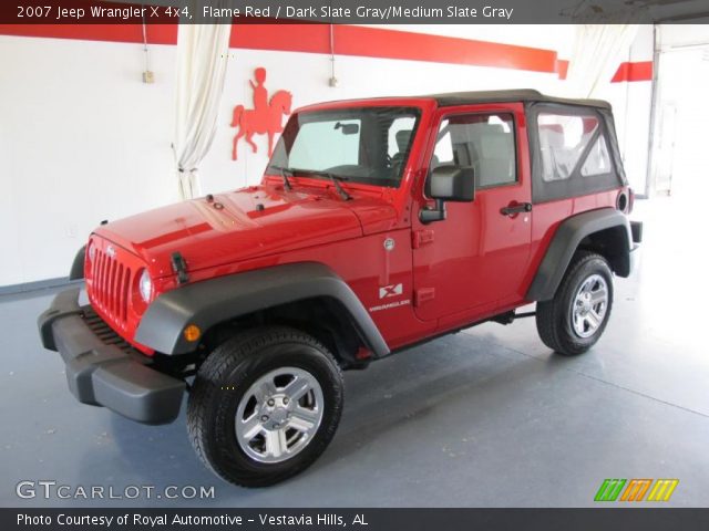 2007 Jeep Wrangler X 4x4 in Flame Red