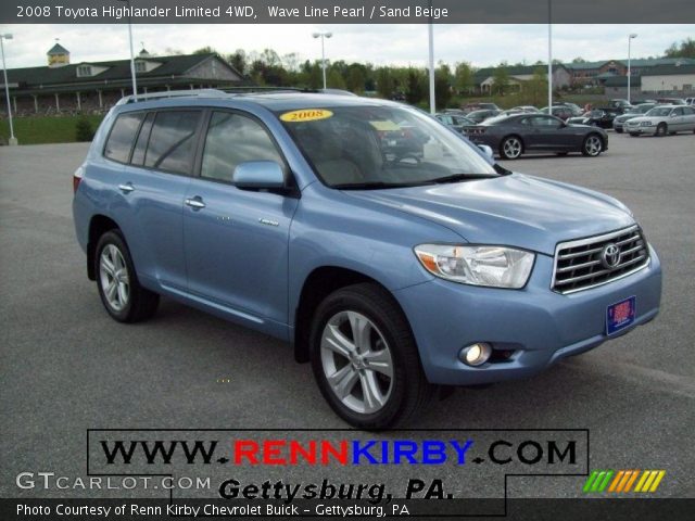 2008 Toyota Highlander Limited 4WD in Wave Line Pearl