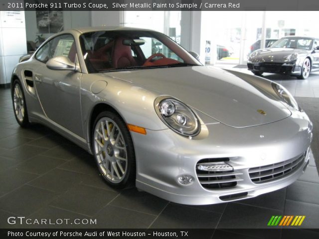 2011 Porsche 911 Turbo S Coupe in Silver Metallic Paint to Sample