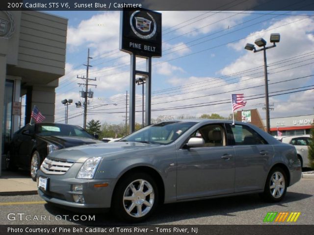 2007 Cadillac STS V6 in Sunset Blue