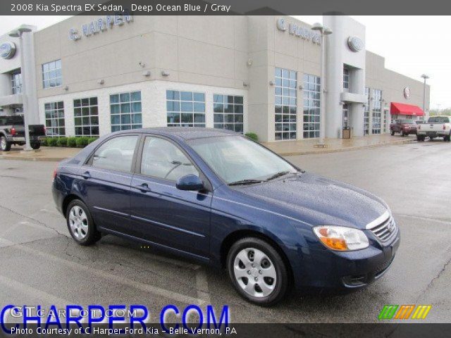 2008 Kia Spectra EX Sedan in Deep Ocean Blue