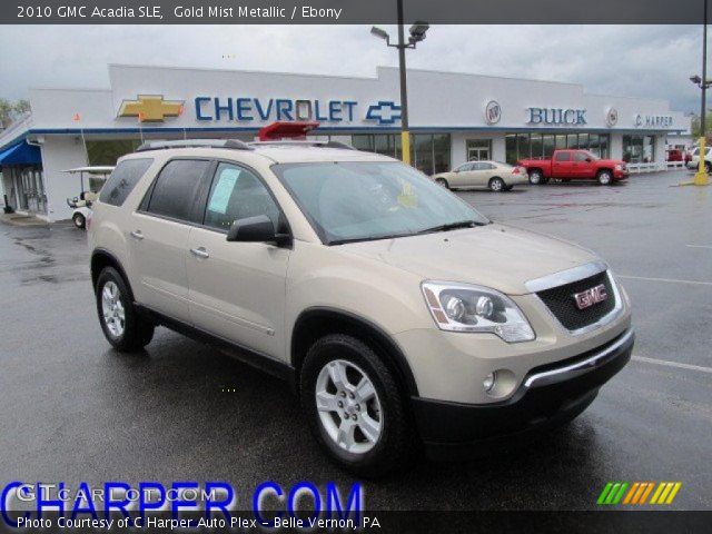 2010 GMC Acadia SLE in Gold Mist Metallic