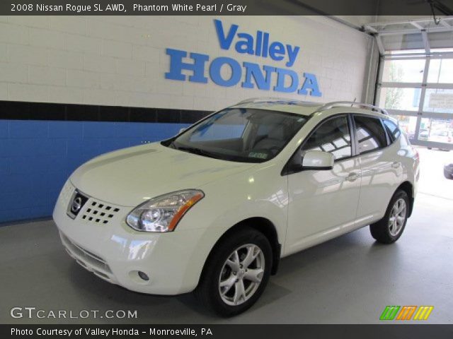 2008 Nissan Rogue SL AWD in Phantom White Pearl