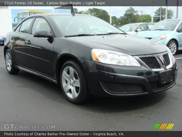 2010 Pontiac G6 Sedan in Carbon Black Metallic