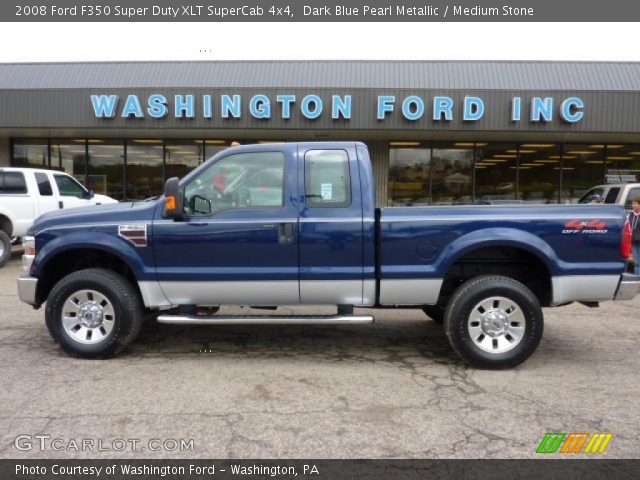 2008 Ford F350 Super Duty XLT SuperCab 4x4 in Dark Blue Pearl Metallic