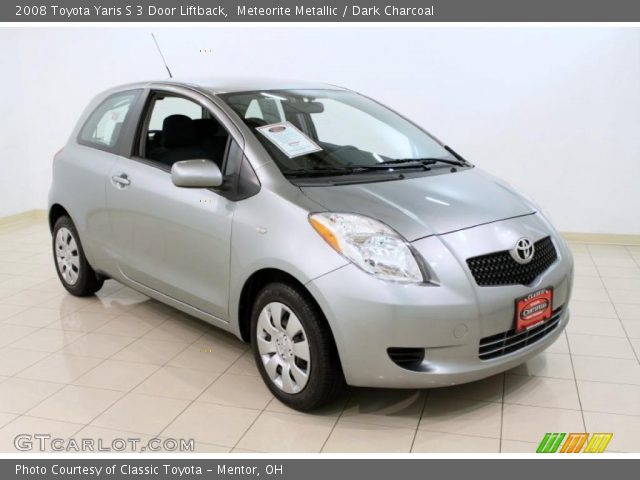 2008 Toyota Yaris S 3 Door Liftback in Meteorite Metallic