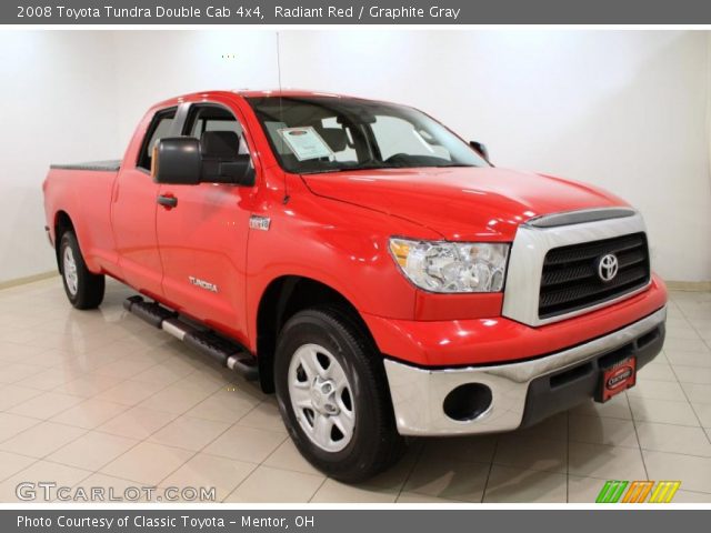 2008 Toyota Tundra Double Cab 4x4 in Radiant Red
