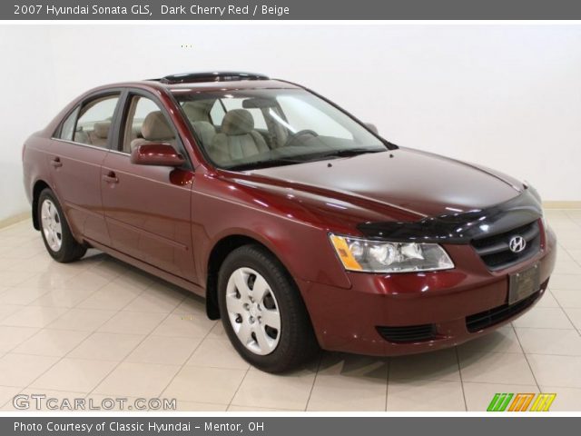 2007 Hyundai Sonata GLS in Dark Cherry Red