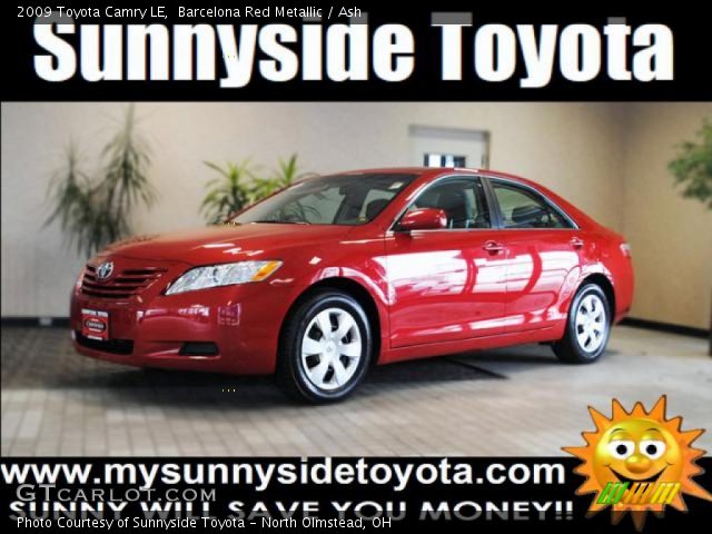 2009 Toyota Camry LE in Barcelona Red Metallic